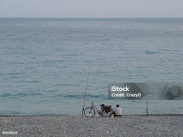 Fisherman Stock Photo - Download Image Now - Adult, Beach, Bicycle
