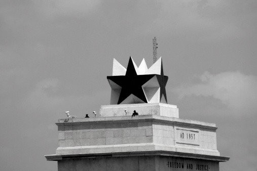 monument for independence of ghana at black star square.