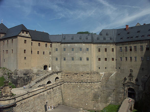 Festung Königstein - foto de acervo