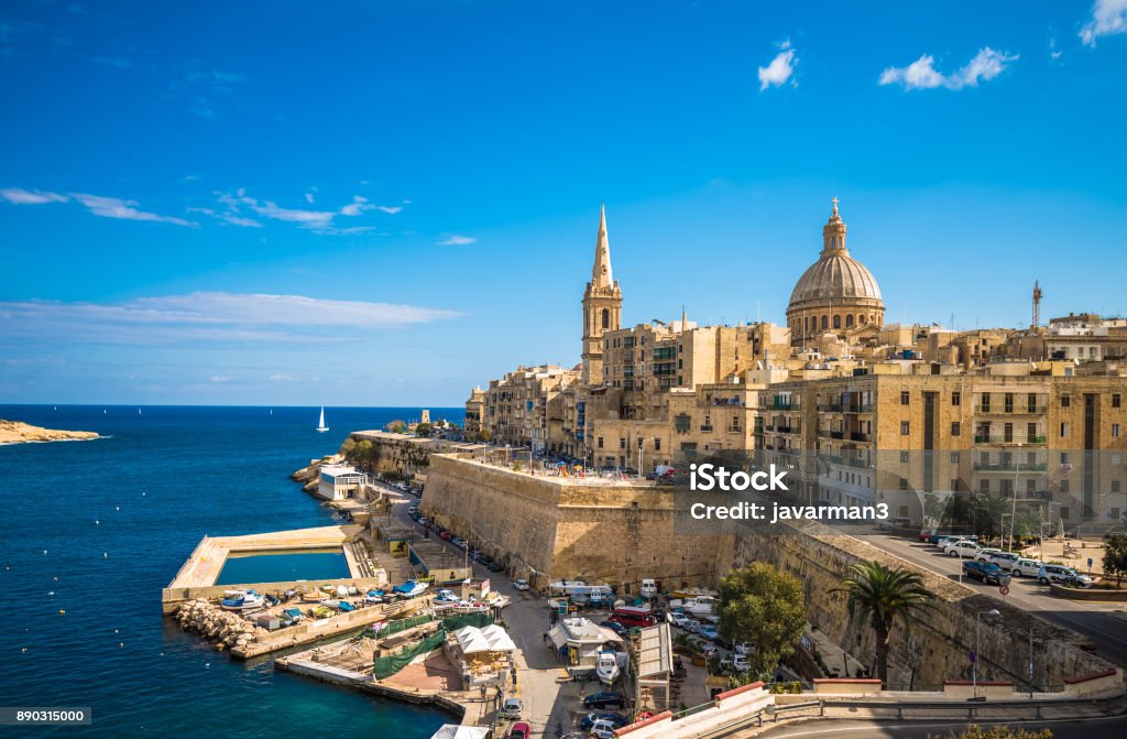 View of Valletta, the capital of Malta Malta Stock Photo