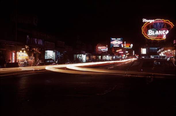 istock Entertainment district in Nuevo Laredo, Mexico, 1960 890334540