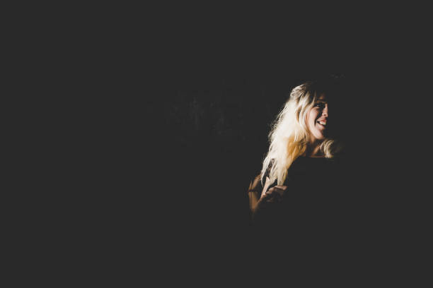istock Woman looks directly camera 890337408
