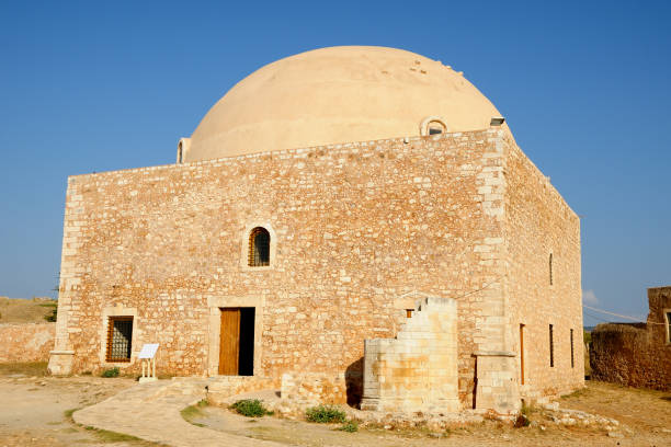 istock Mosque of Sultan Ibrahim in Fortezza citadel, Rethymno, Crete, Greece 890366564