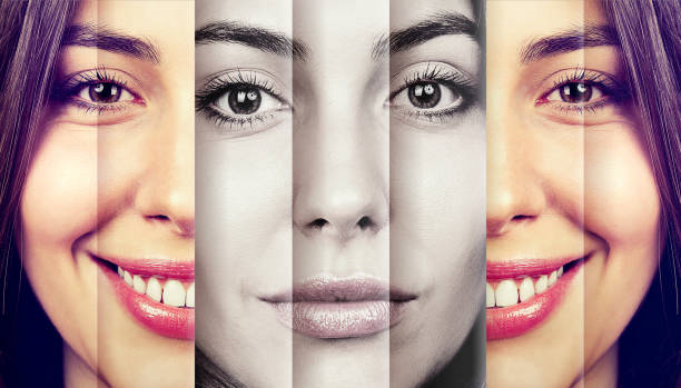 istock Happy woman hiding sad emotions 890386534