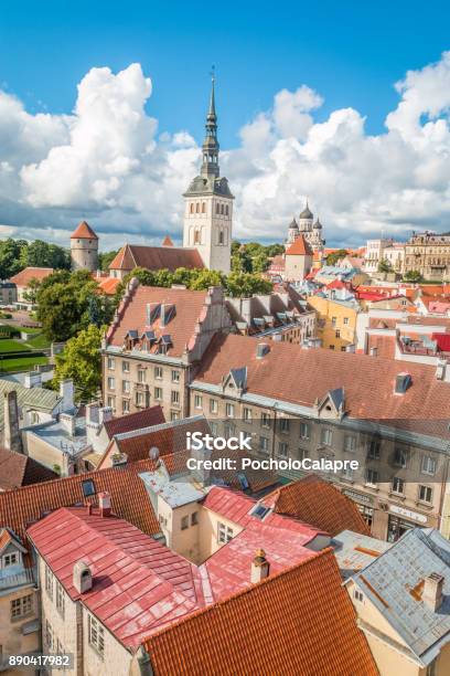 Old City Tallinn Stock Photo - Download Image Now - Tallinn, Estonia, Urban Skyline