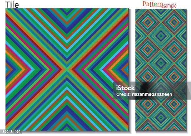 Multi Coloured Line Pattern Multi Colored Diagonal Line Art Seamless Pattern Stock Illustration ...