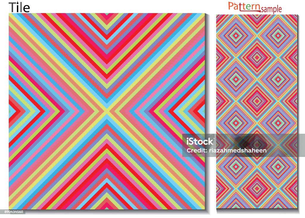 Multi Coloured Line Pattern Multi Colored Diagonal Line Art Seamless Pattern Stock Illustration ...