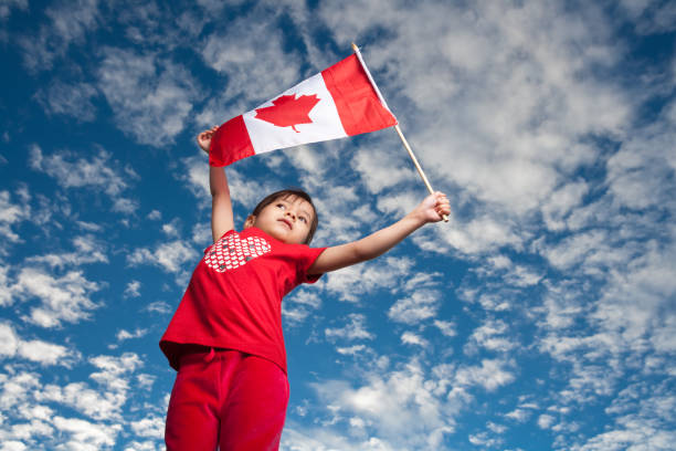 istock Girl celebrating Canada Day 890446142