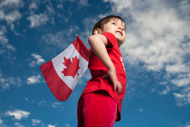 istock Girl celebrating Canada Day 890446186