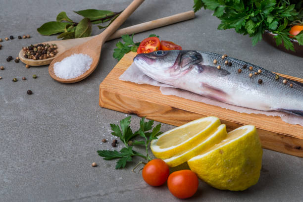 istock Fresh fish sea bass 890459184