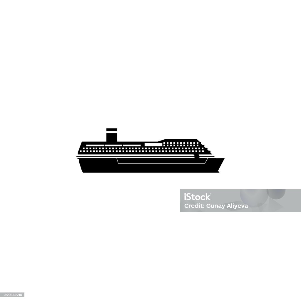 Cruise liner icon. Water transport elements. Premium quality graphic design icon. Simple icon for websites, web design, mobile app, info graphics Cruise liner icon. Water transport elements. Premium quality graphic design icon. Simple icon for websites, web design, mobile app, info graphics on white background Business Finance and Industry stock vector