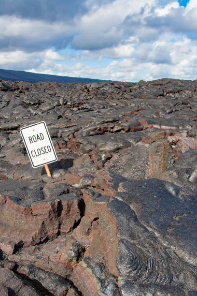 istock World known closed road on Big Island 890491878