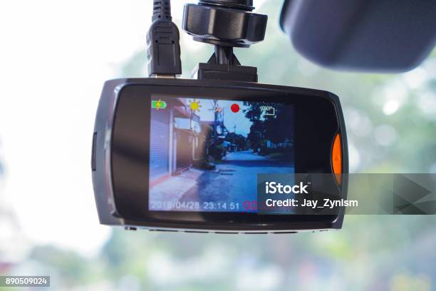 Cctv Car Camera For Safety On The Road Camera Recoder Stock Photo - Download Image Now