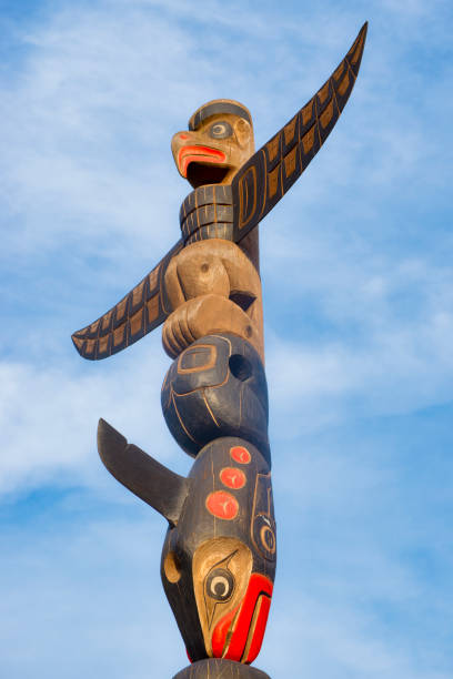 istock Ancient colorful Totem Pole in Duncan, British Columbia, Canada. 890513814