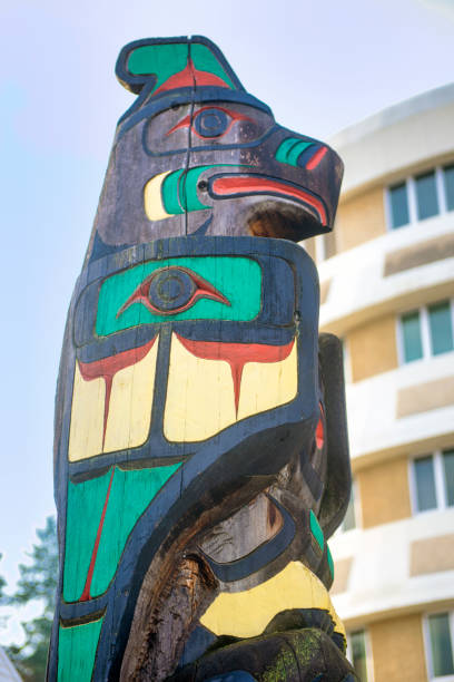 istock Ancient colorful Totem Pole in Duncan, British Columbia, Canada. 890513872
