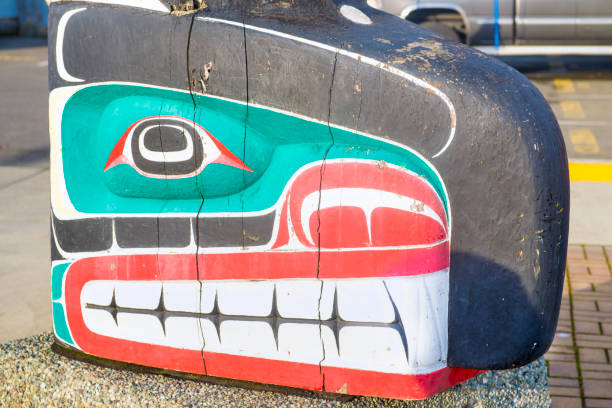 istock Ancient colorful Totem Pole in Duncan, British Columbia, Canada. 890514216