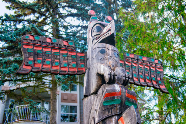 istock Ancient colorful Totem Pole in Duncan, British Columbia, Canada. 890514602