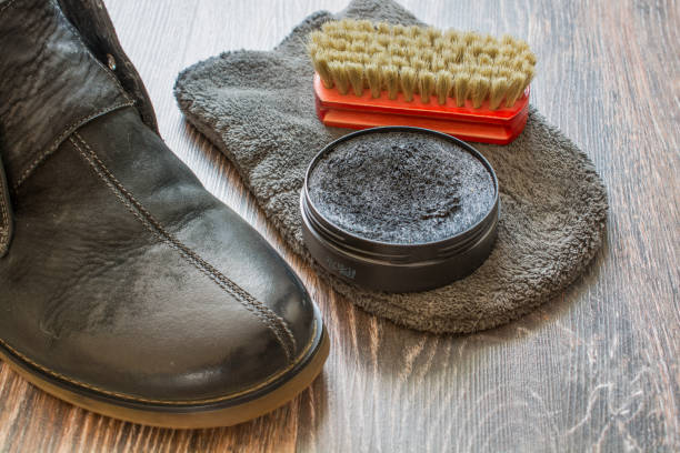istock Accessories for shoes cleaning. 890559030