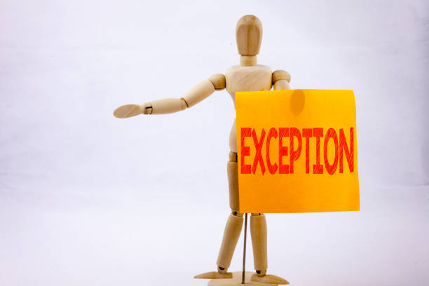 istock Conceptual hand writing text caption inspiration showing Exception Business concept for Exceptional Exception Management,  written on sticky note sculpture background with space 890561878