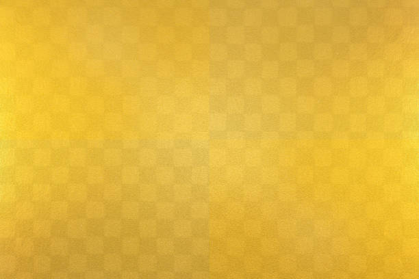 istock Japanese gold checkered traditional paper texture background 890568794