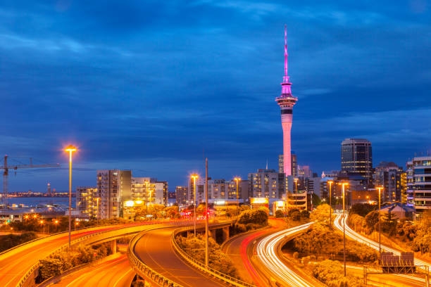 istock Auckland Skyline and Motorway 890578994