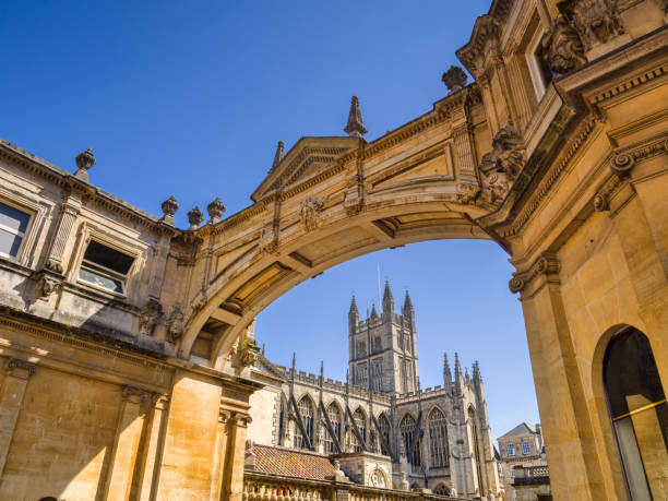 banho somerset inglaterra uk - bath abbey - fotografias e filmes do acervo