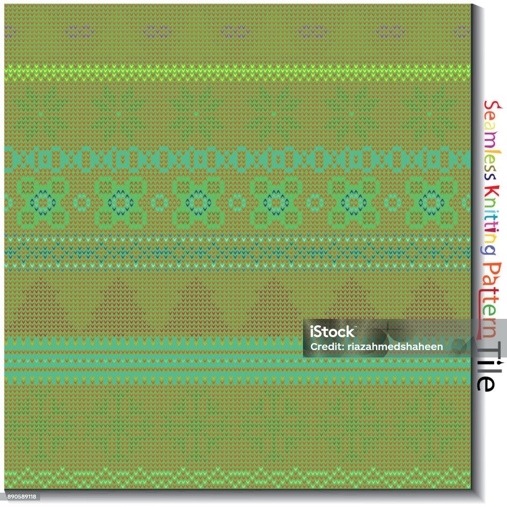 Knit Pattern Stock Seamless Multi Colored Knitting Pattern Stock Illustration - Download ...