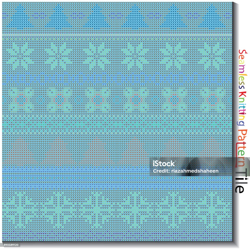 Knit Pattern Stock Seamless Multi Colored Knitting Pattern Stock Illustration - Download ...