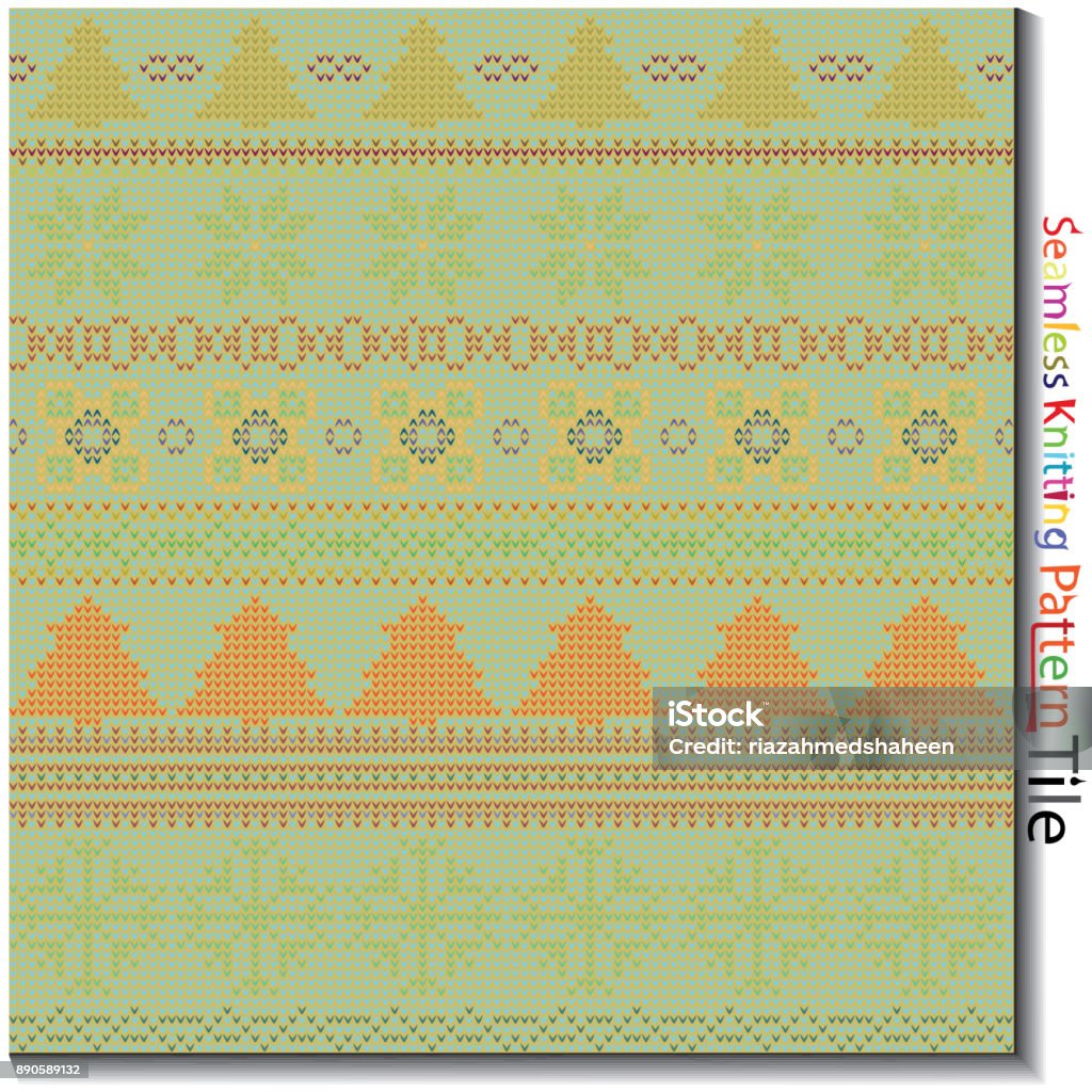 Knit Pattern Stock Seamless Multi Colored Knitting Pattern Stock Illustration - Download ...
