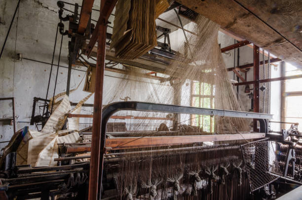 istock clamped yarn in spinning mill 890598620