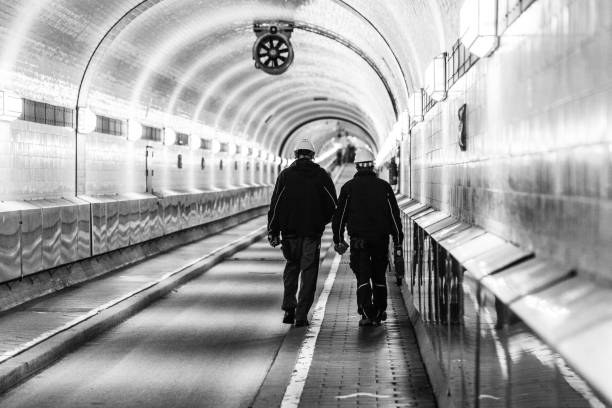 The old Elbtunnel in Hamburg