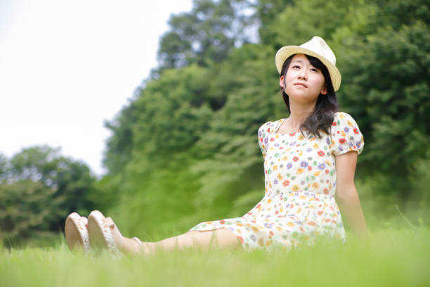 istock cute Japanese girl 890604308