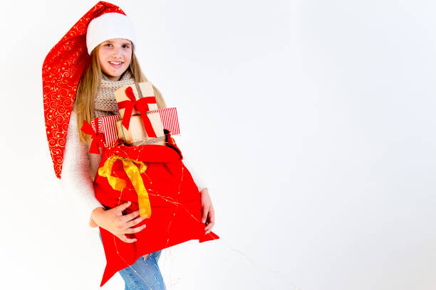 Kids celebrating christmas