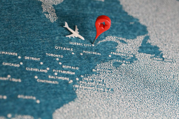 istock travel felt painted map in north america 890607166
