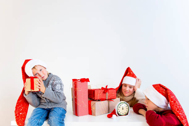 Kids celebrating christmas