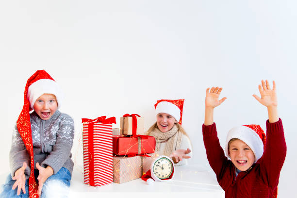 istock Kids celebrating christmas 890611942