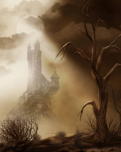 istock Fairy Tale Castle in a Wasteland 890635262