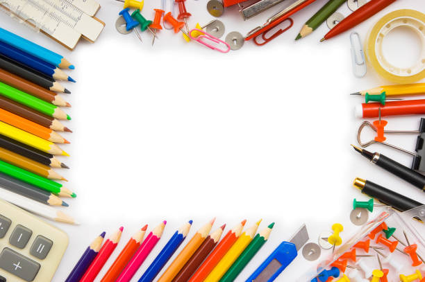 istock monthly calendar with office and stationery 890638124