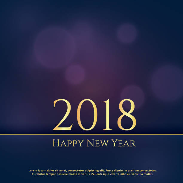 elegante premium-2018 neujahr grußkarte design-hintergrund - 11880 stock-grafiken, -clipart, -cartoons und -symbole