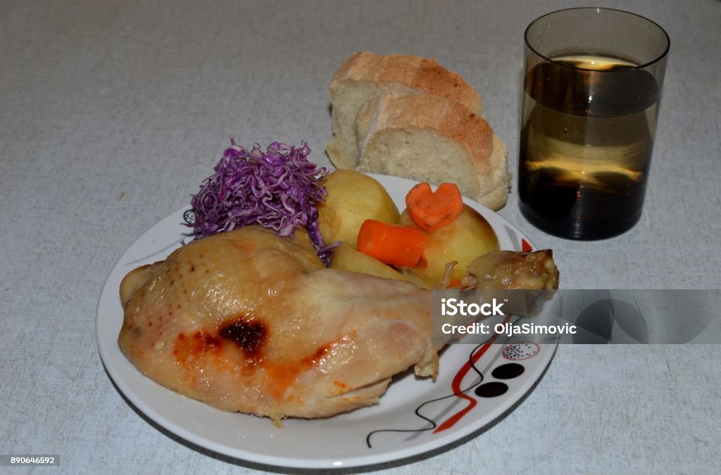 Chicken For Lunch Stock Photo - Download Image Now - Chicken Meat, Food