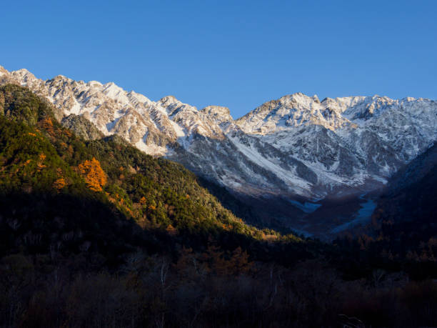 japan alpen mt.nishihotaka - hida bergketen stockfoto's en -beelden