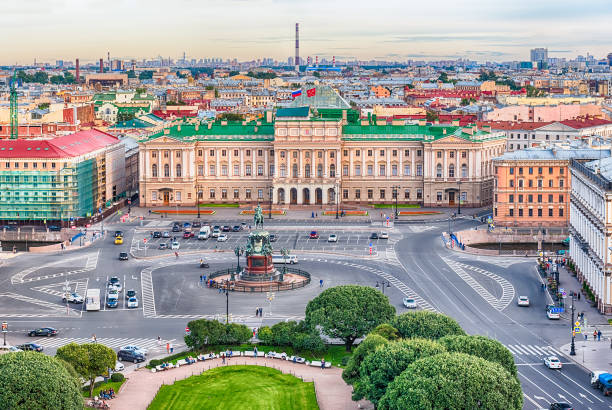 istock Panoramic view over St. Petersburg, Russia, from St. Isaac's Cathedral 890653208