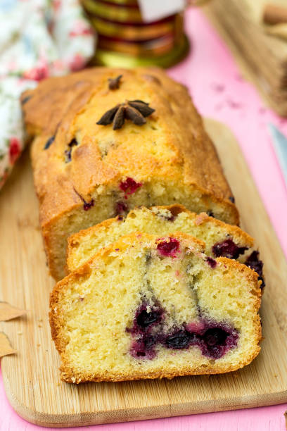 istock Sweet fruit cake with frozen berries and spices 890657004