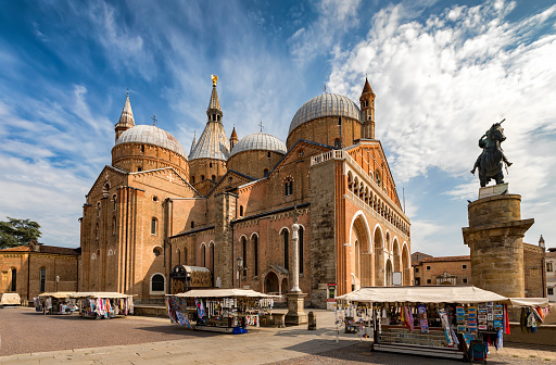 The Basilica di Sant`Antonio in Padova, Italy, on a summer day