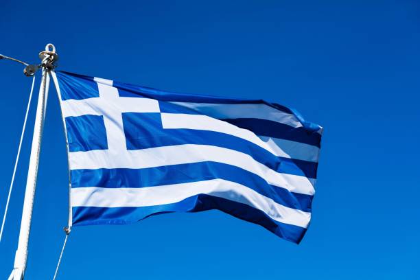 istock national flag of Greece 890669484