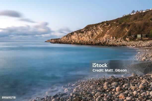 Beautiful Sunrise Landscape Image Of Church Ope Cove In Portland Dorest England Stock Photo - Download Image Now