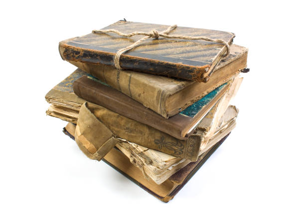 istock An old book with a crumpled sheet 890699774