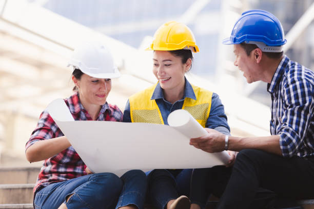 istock Engineers man and woman working 890713124