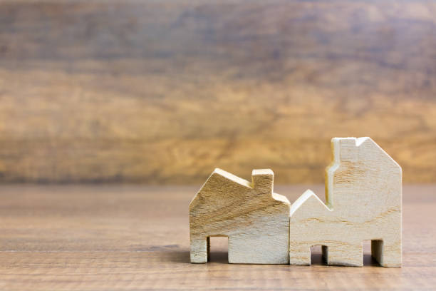 istock Toy wooden house model 890726624