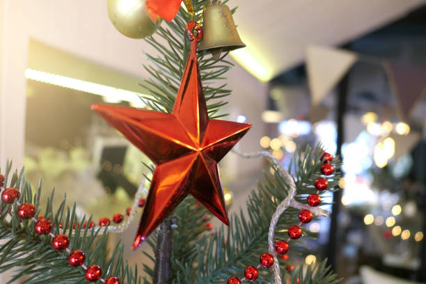 istock Christmas tree holiday decor, Closeup of a decorated Christmas tree  for background 890736726